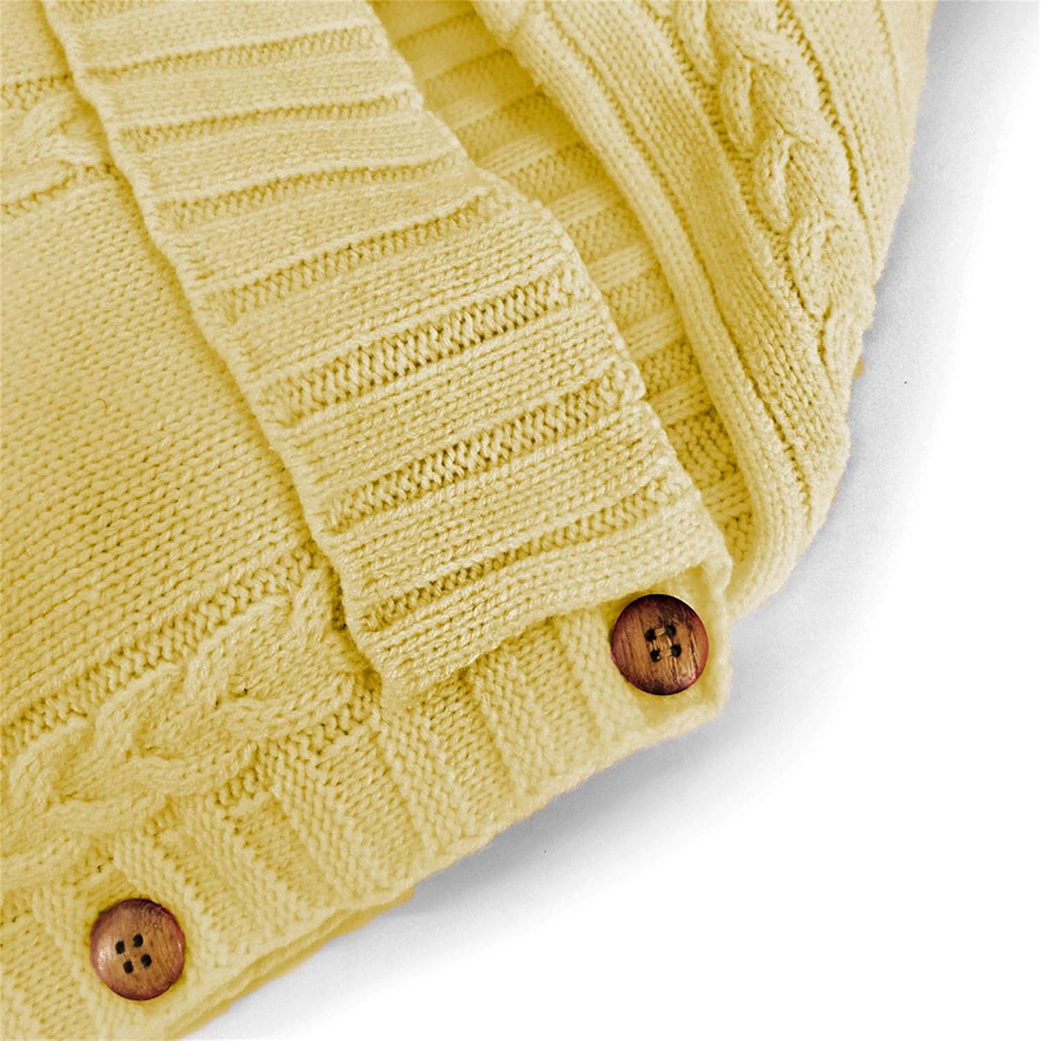 Gebreide baby wikkeldeken|Slaapzak 0-6 maanden voor kinderwagen