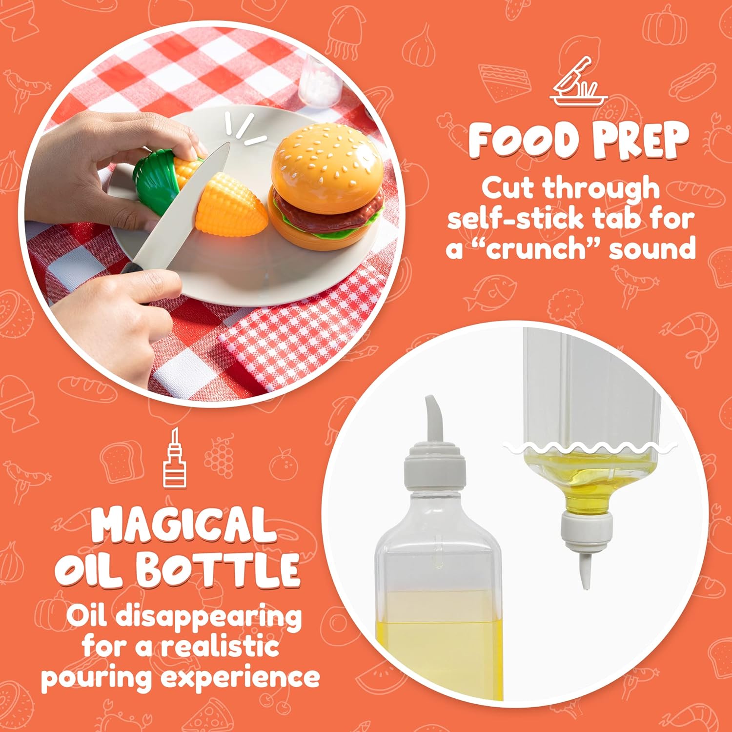 34 Delige Keuken Speelgoed Set met BBQ Grill en Kookaccessoires | Interactief Kinder BBQ Speelset voor Kinderen 3+ | Kerst- en Verjaardagscadeau voor Jongens en Meisjes