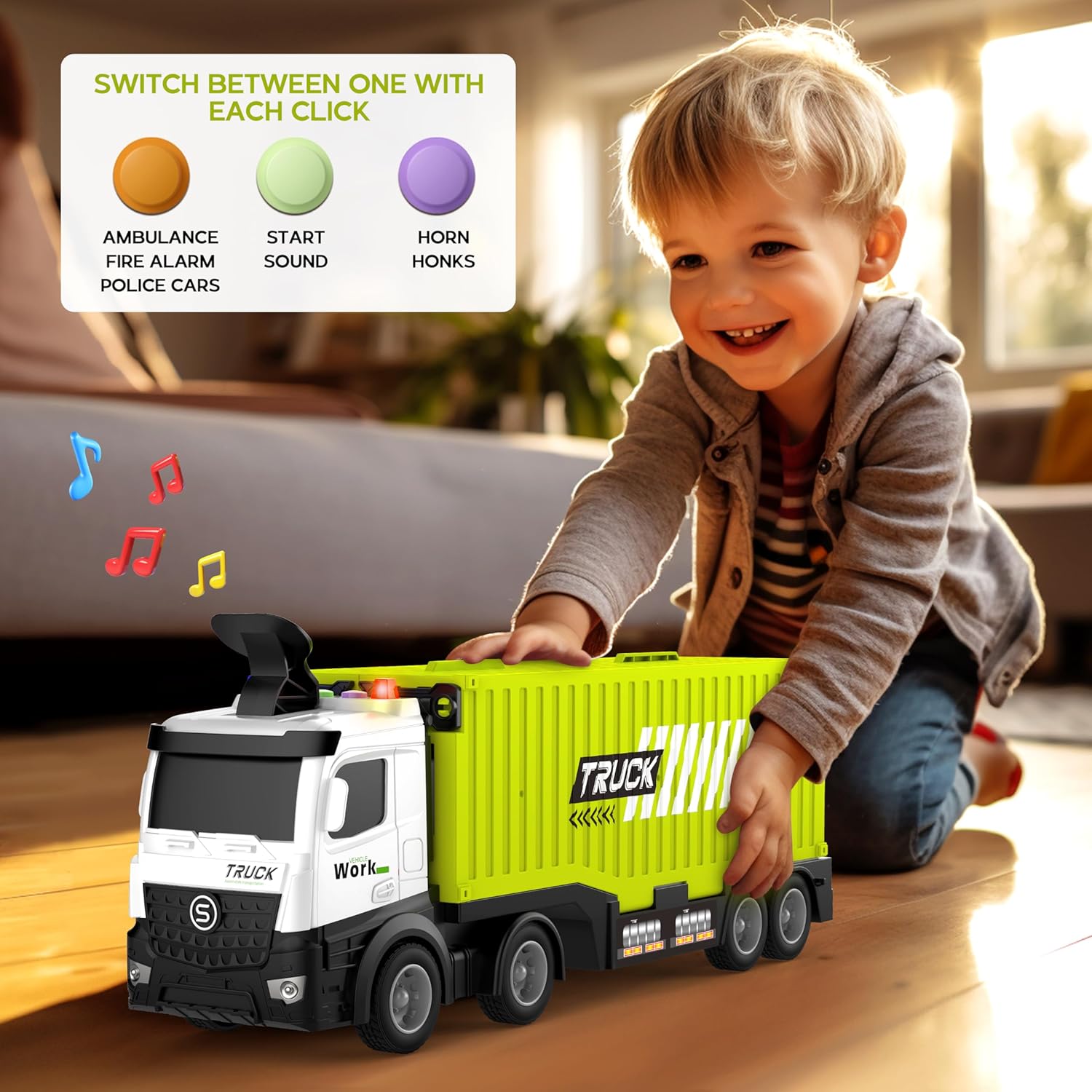 3-Laags Racebaan Truck | 8 Mini Auto’s + Vrachtwagen | Opvouwbaar Speelset | 3–6 Jaar