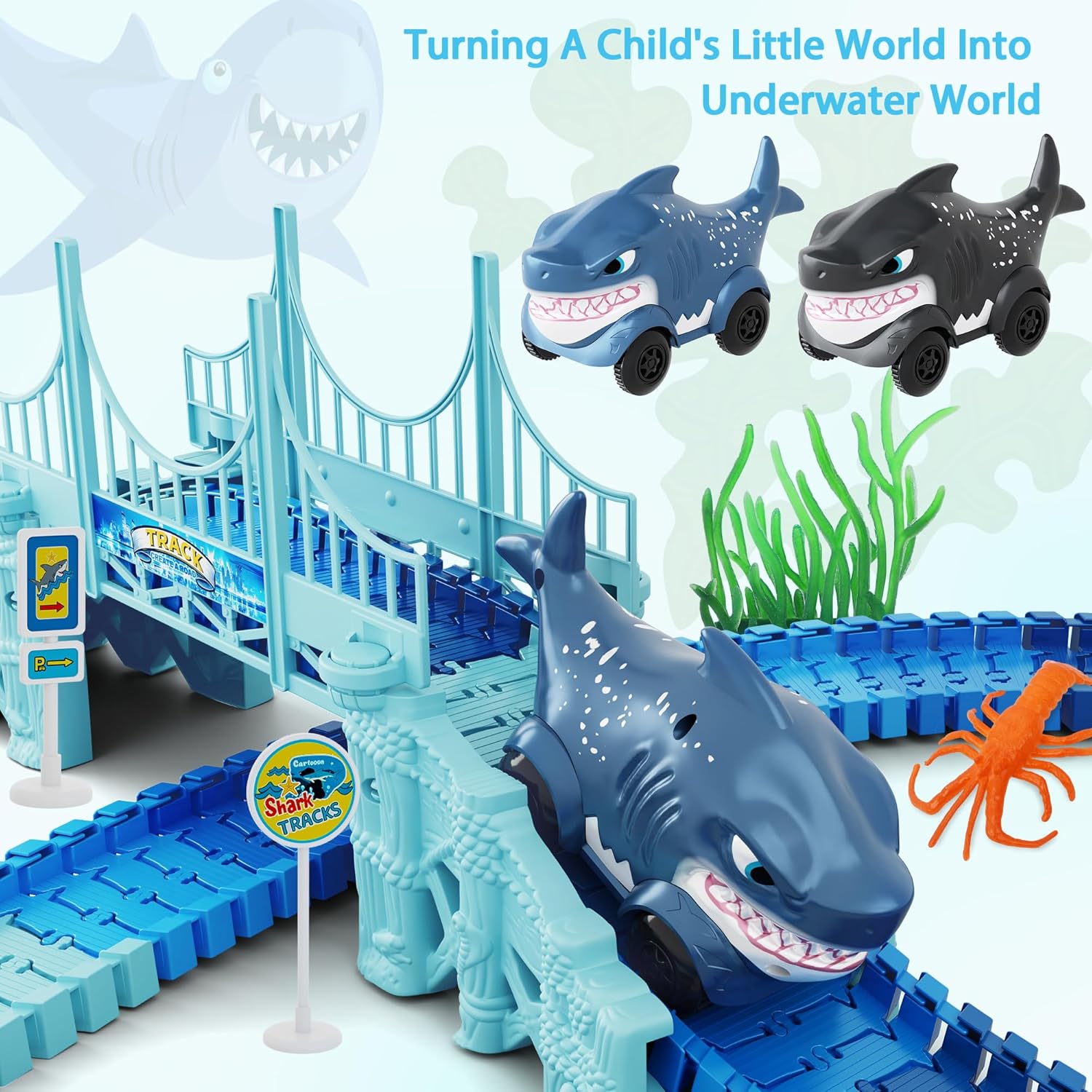 Dinosaurus Racebaan Speelset | Flexibele Baan met 2 Dino Auto’s | Cadeau voor Jongens & Meisjes vanaf 3 Jaar