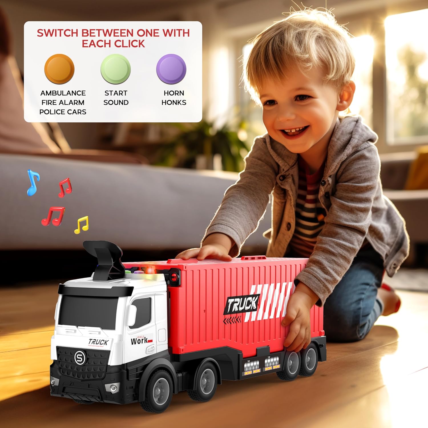 3-Laags Racebaan Truck | 8 Mini Auto’s + Vrachtwagen | Opvouwbaar Speelset | 3–6 Jaar