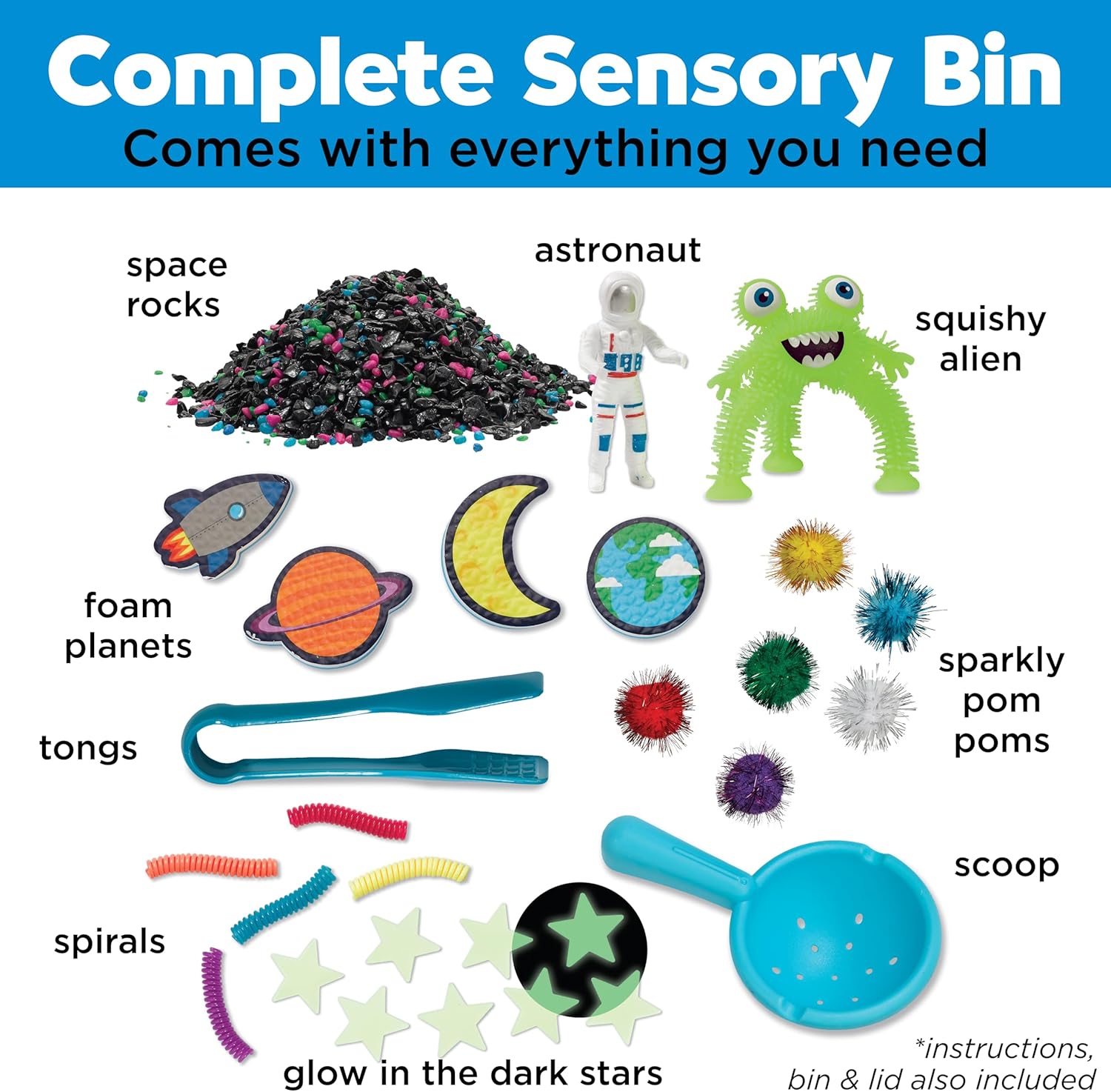 Sensory Bin Construction Zone Speelset | Graafmachine Speelgoed voor 3-5 Jaar Oud | Educatief Buitenspeelgoed en Activiteiten voor Kinderen