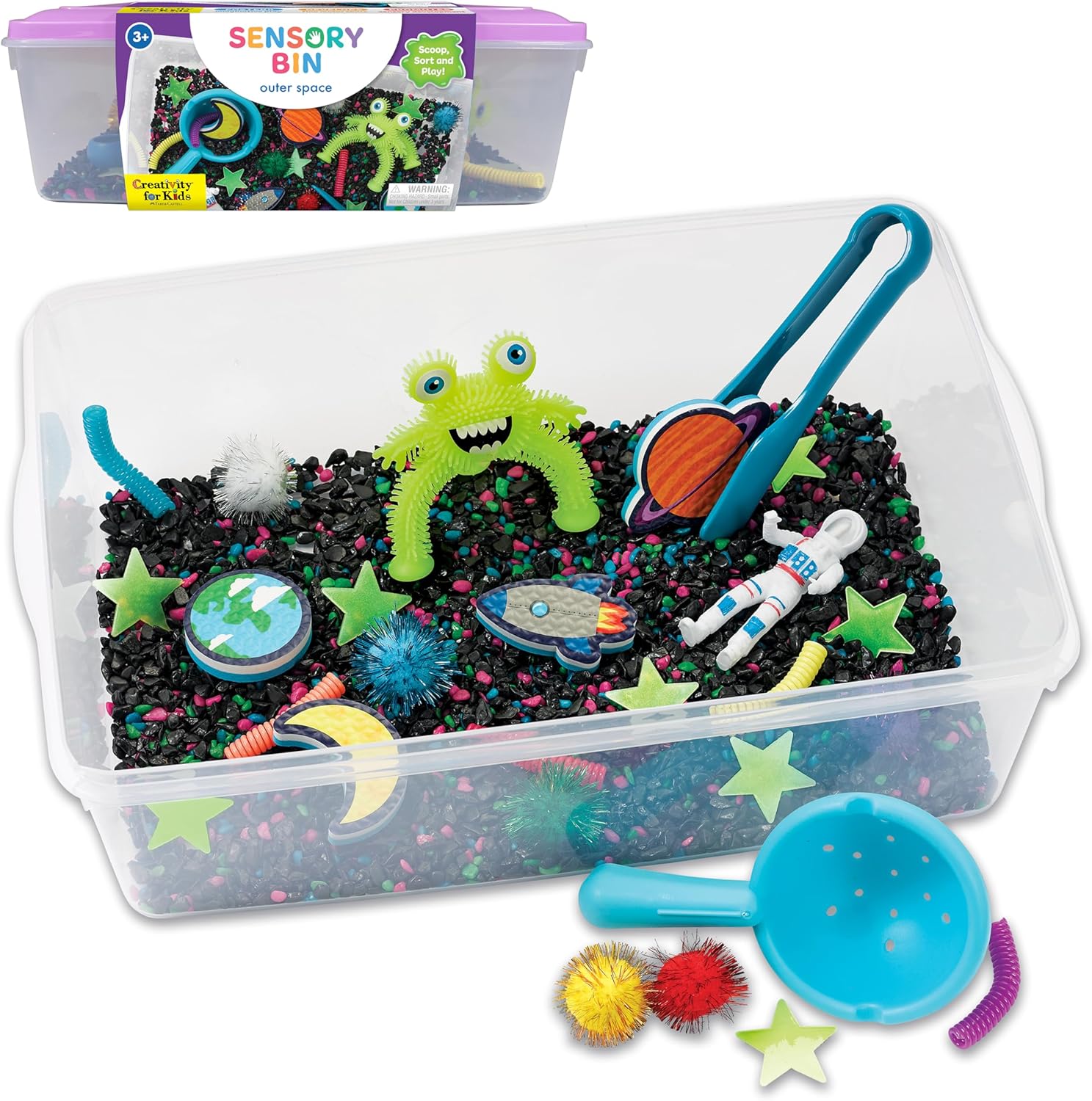 Sensory Bin Construction Zone Speelset | Graafmachine Speelgoed voor 3-5 Jaar Oud | Educatief Buitenspeelgoed en Activiteiten voor Kinderen