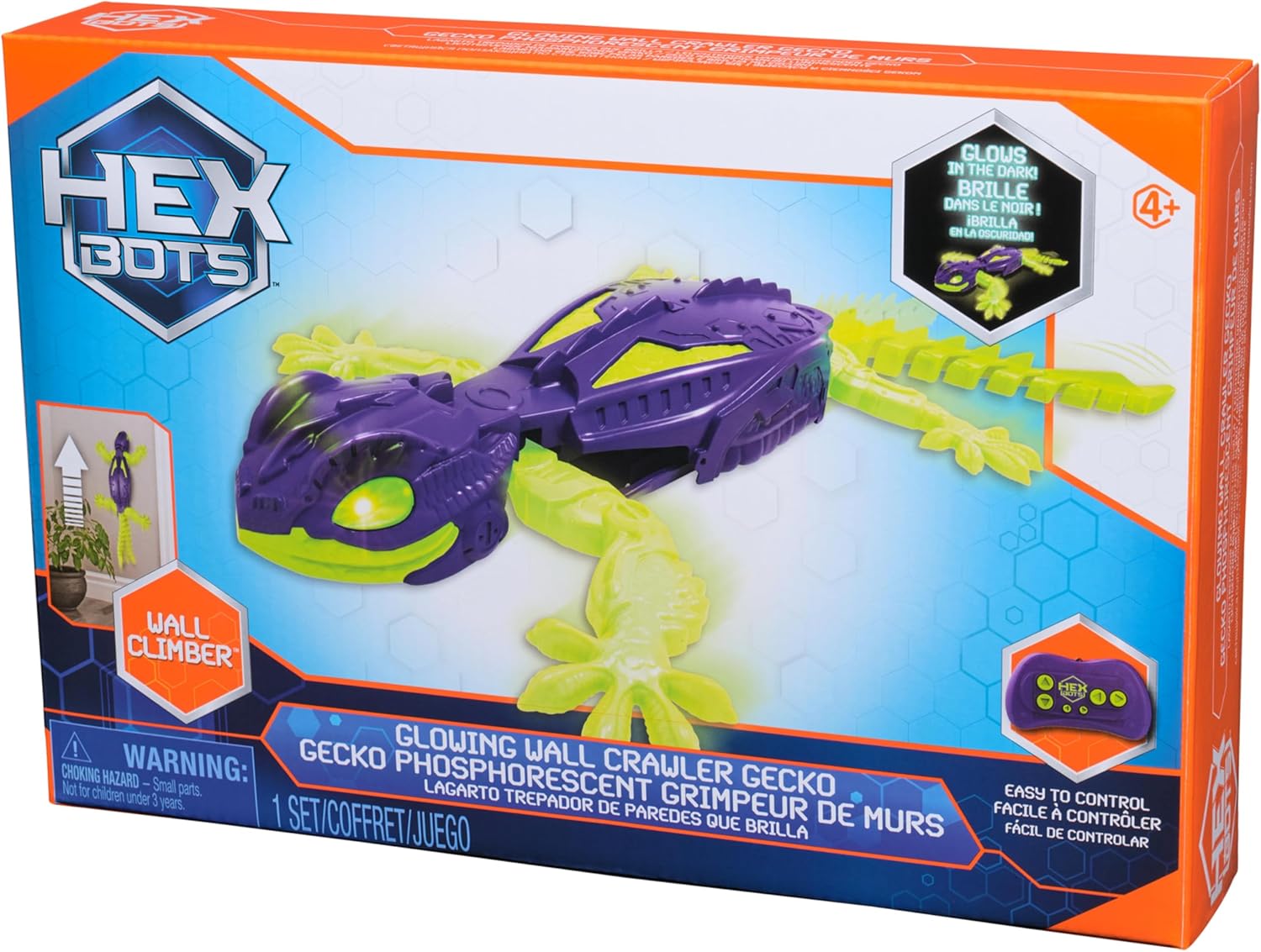 Glow-in-the-Dark RC Gecko | Oplaadbare Robot Klimt Tegen Muren, Prank Speelgoed Kinderen