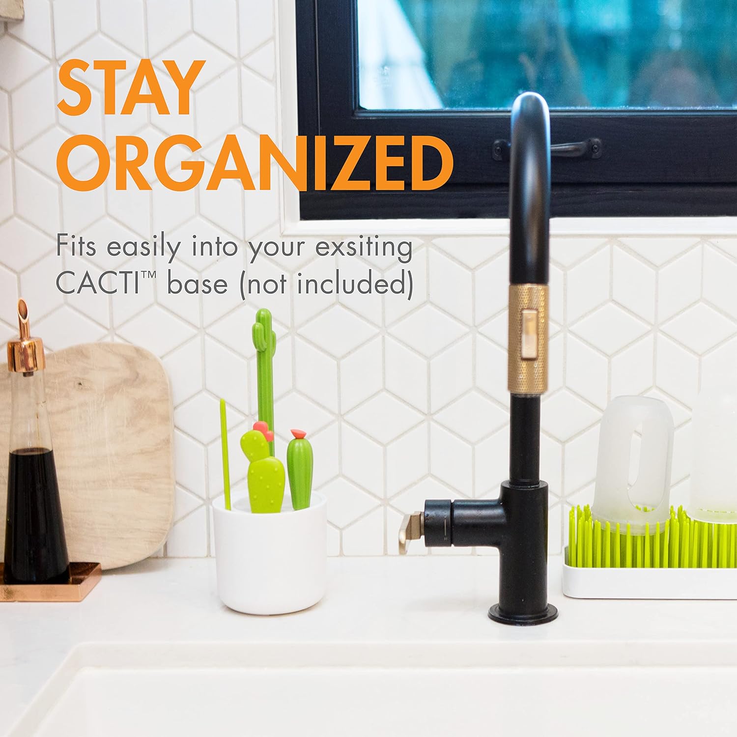 Cacti Baby Flesborstel Set | Bottle, Nipple, Detail & Straw Brushes | BPA-Vrij en Duurzaam | Baby Essentiële Accessoires