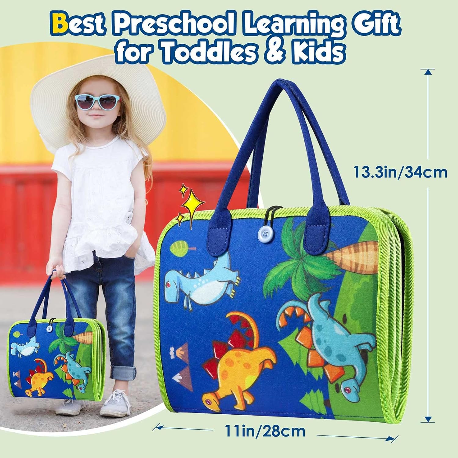 Peuter Drukbord Montessori Speelgoed | Activiteiten Educatief Sensorisch Drukboek voor Kinderen van 2-4 Jaar