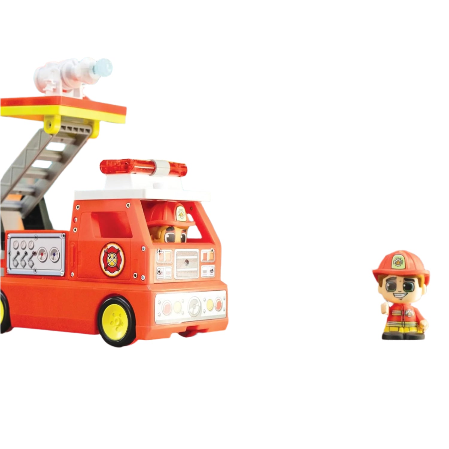 Tile Town Brandweerkazerne & Brandweerwagen Bouwset | 66 Stuks voor Kinderen 3-6 Jaar