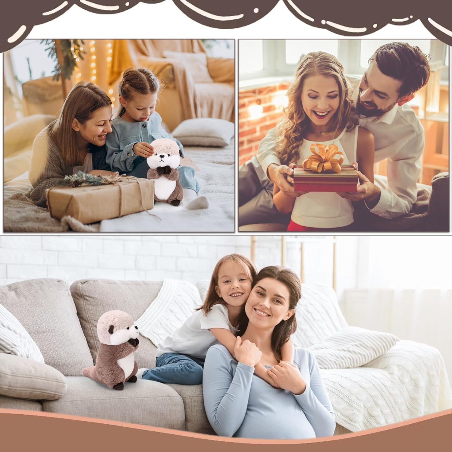 Zachte Otter Knuffel | Pluche Knuffeldier voor Kinderen en Volwassenen