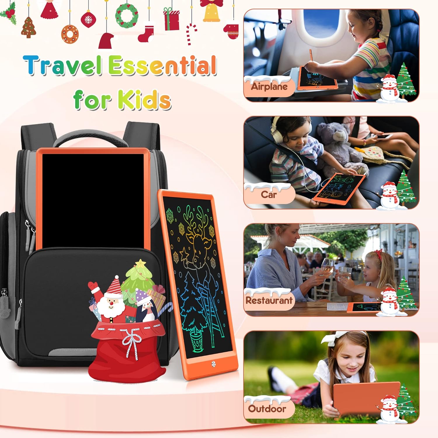 LCD Schrijftablet voor Kids | 10 Inch Doodle Bord | Draagbare Educatieve Tekenpad | Verjaardagscadeau voor Jongens & Meisjes 3-8 Jaar