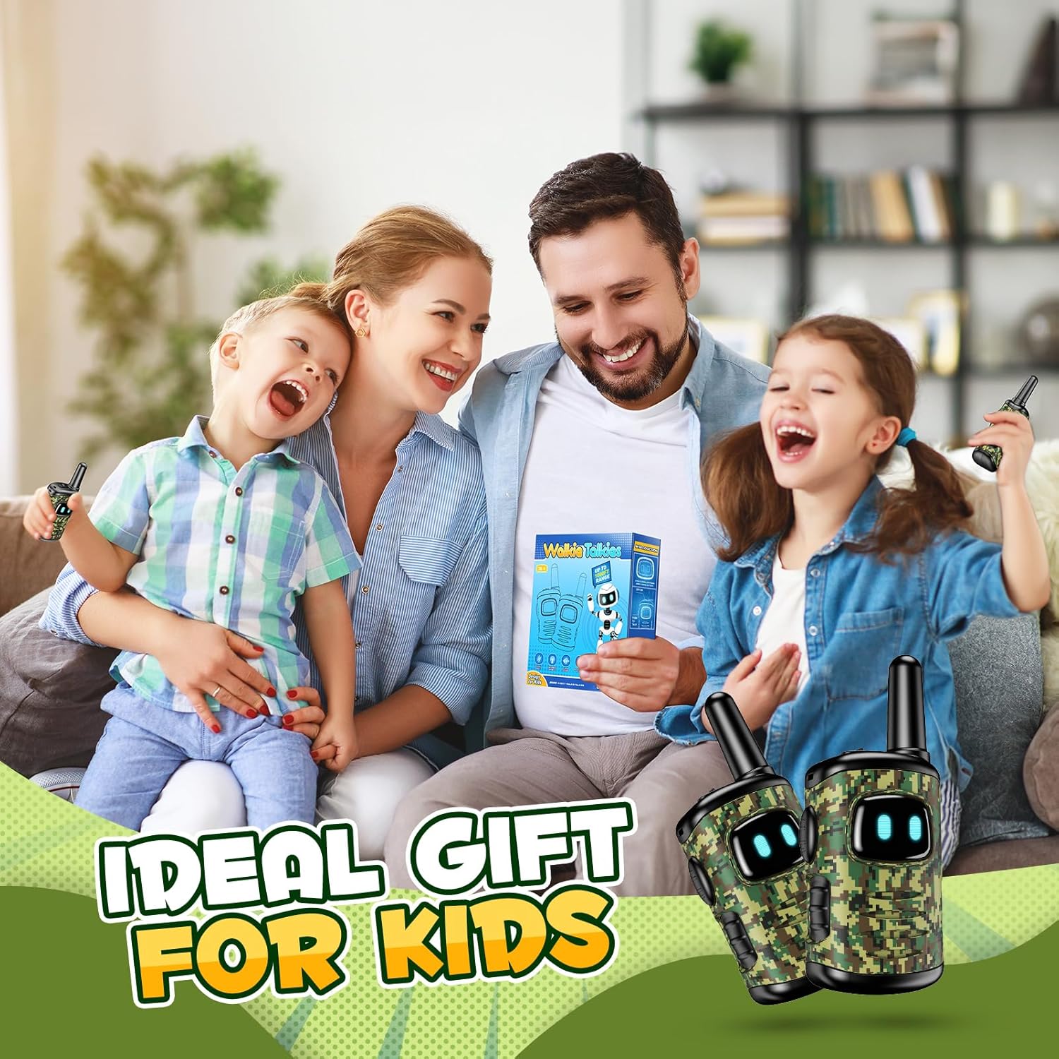 Walkie Talkie Speelgoed Voor Jongens: Mini Robot Walkie Talkies (Set Van 2), Halloween, Kerstmis, Verjaardagscadeaus Voor Jongens Van 3-8 Jaar, Geschikt Voor Kamperen En Buitenspellen