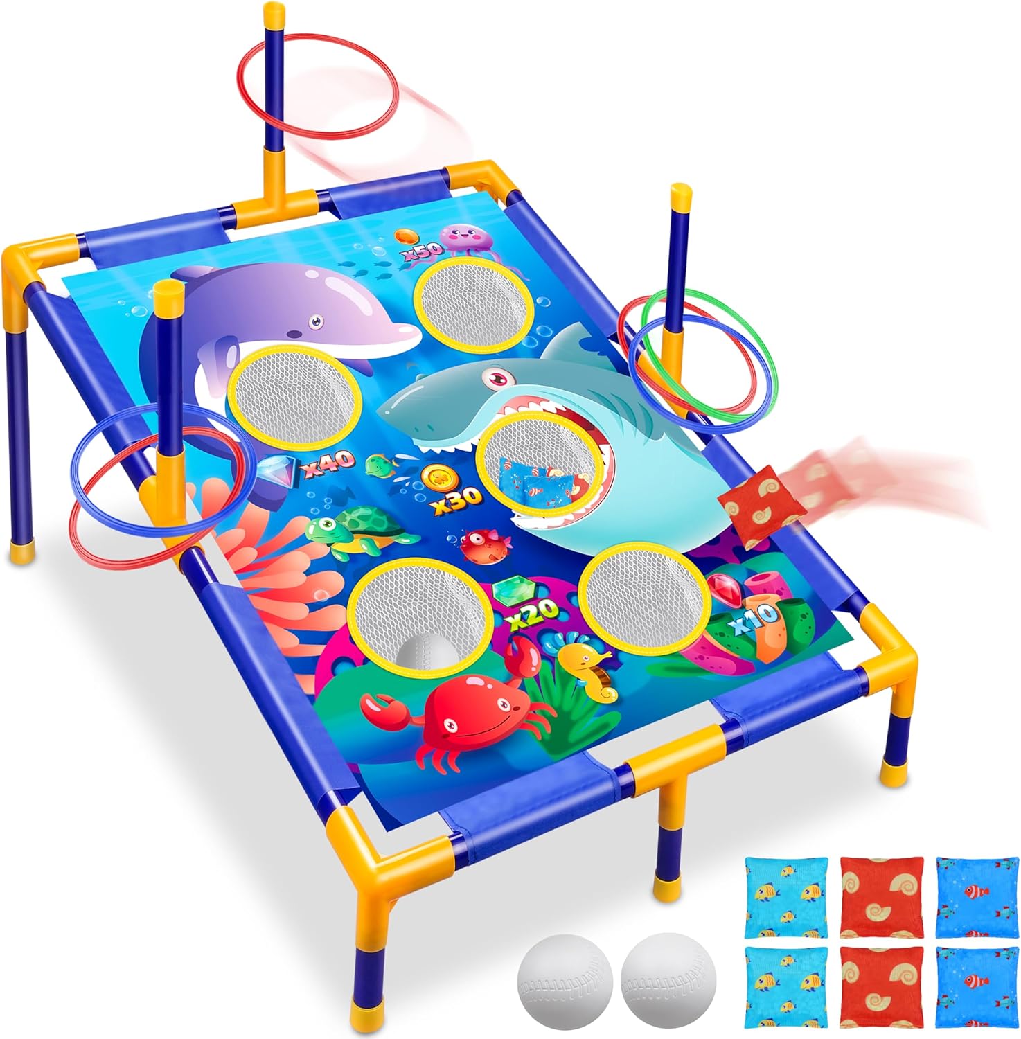 Dieren werp spel | bean bag toss buitenspel voor kinderen & familiefeest 3-6 jaar