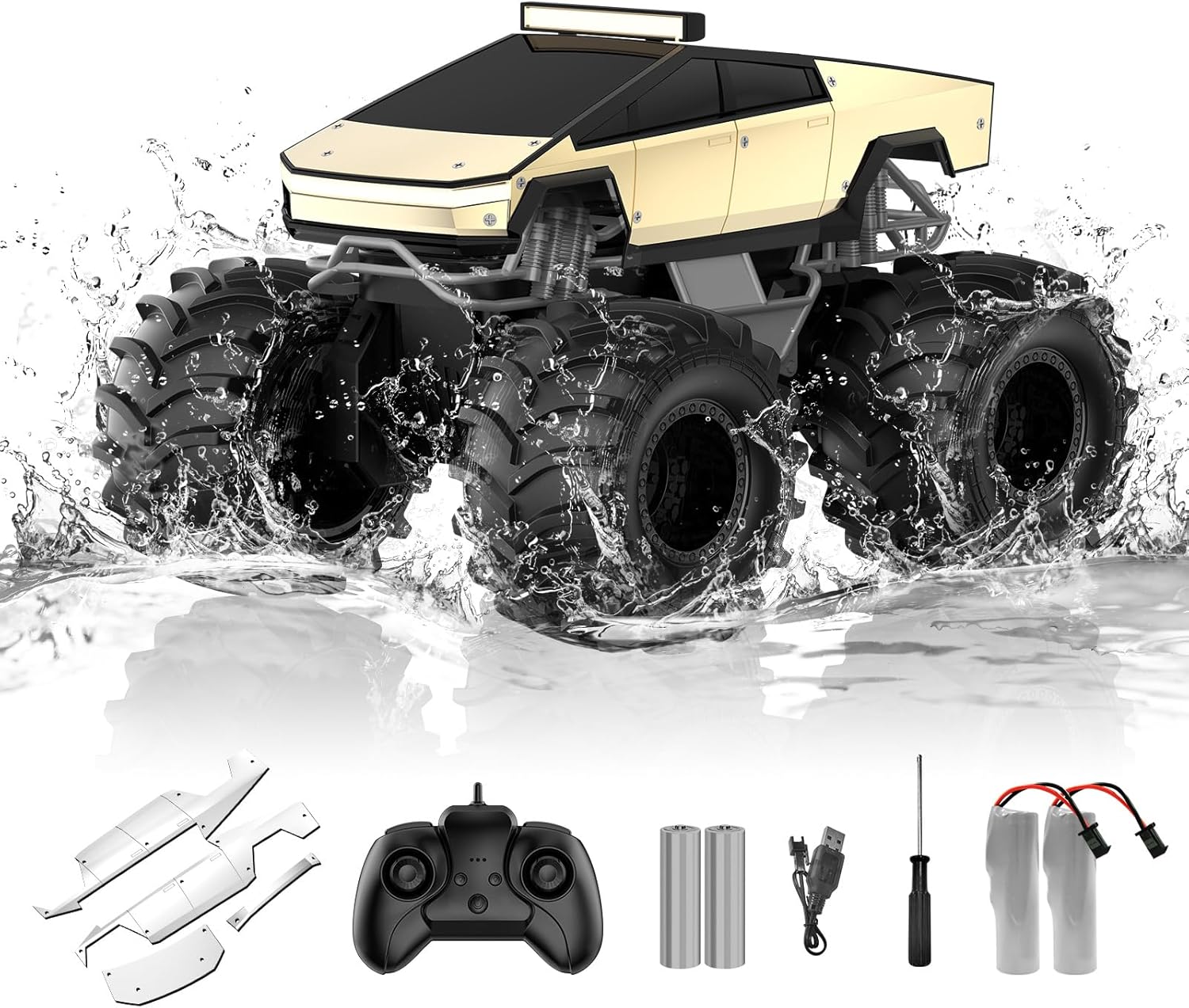 Amfibische RC Auto | Waterdichte Monstertruck 6+ Jaar