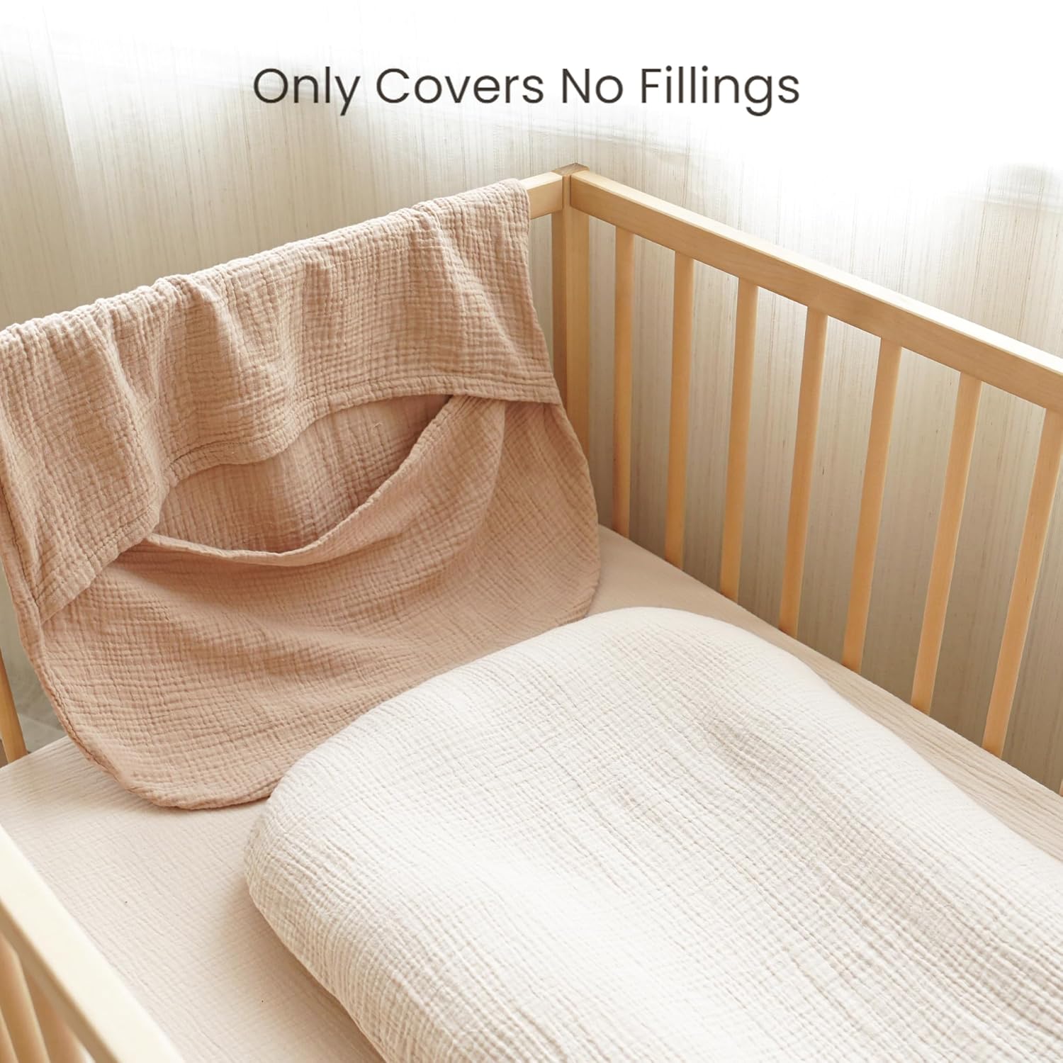 2 Pack Baby Lounger Overtrek | Zachte en Ademende Lounger Overtrek voor Pasgeborenen