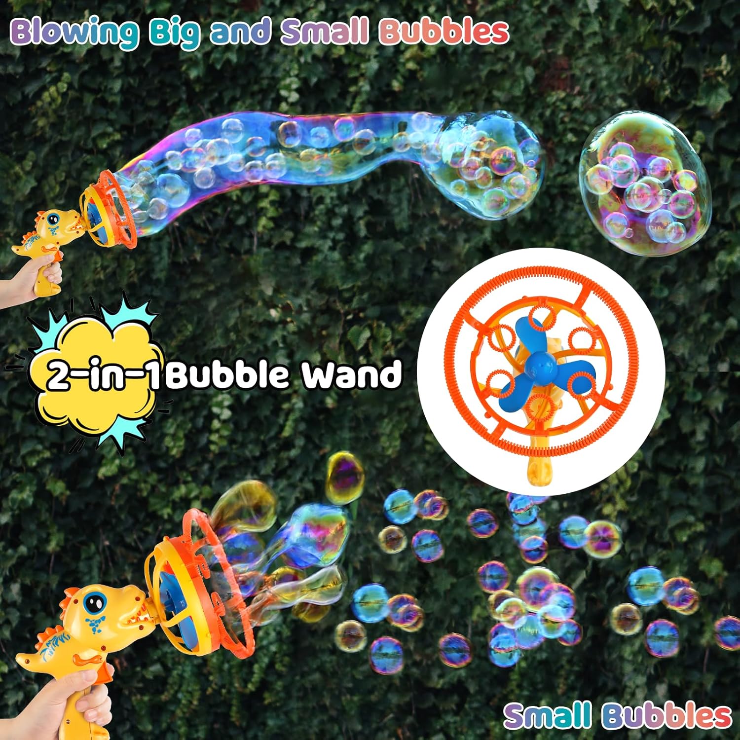 Dino bubbelpistool | Bubbelmachine kinderen 3-9 jaar