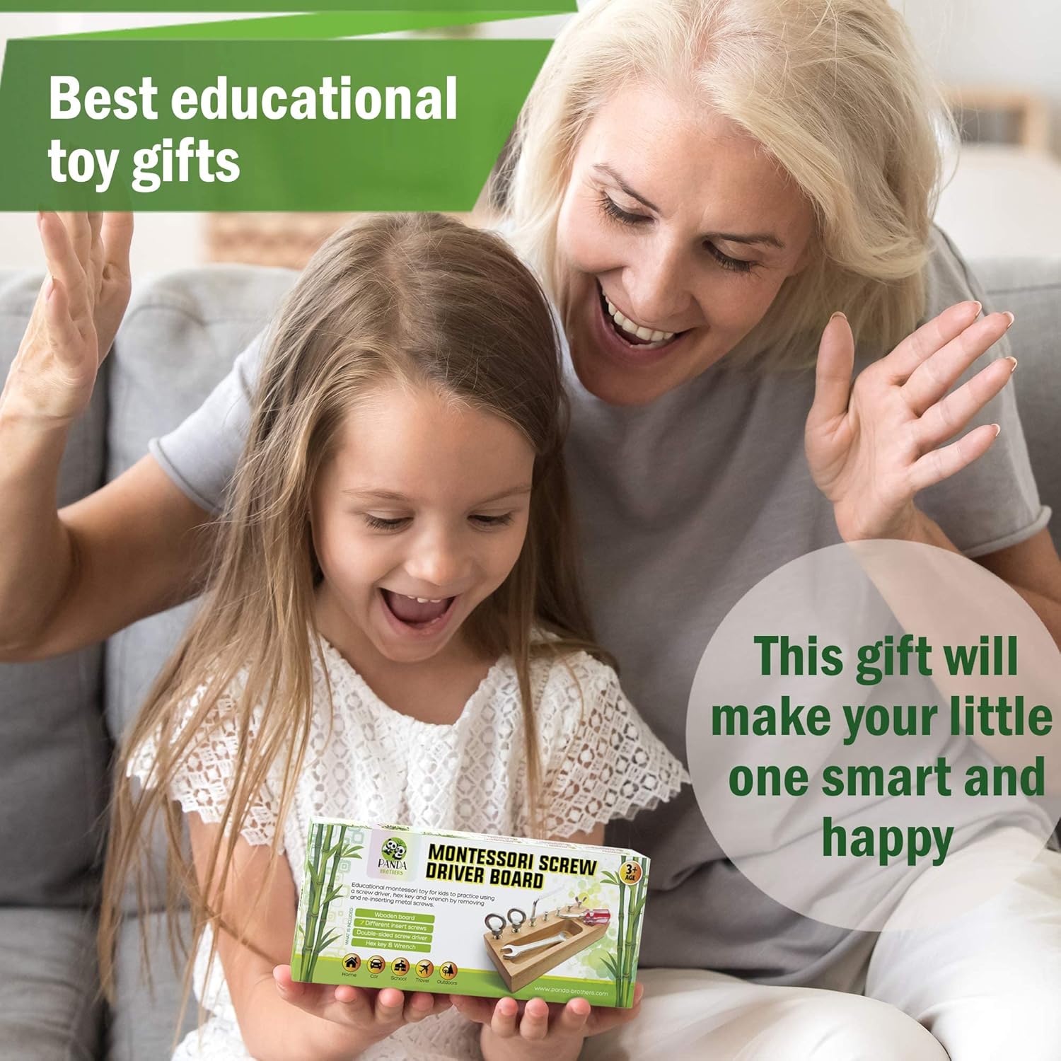 Montessori Houten Schroevendraaier Bord | Educatief Sensorisch Speelgoed 4+ Jaar