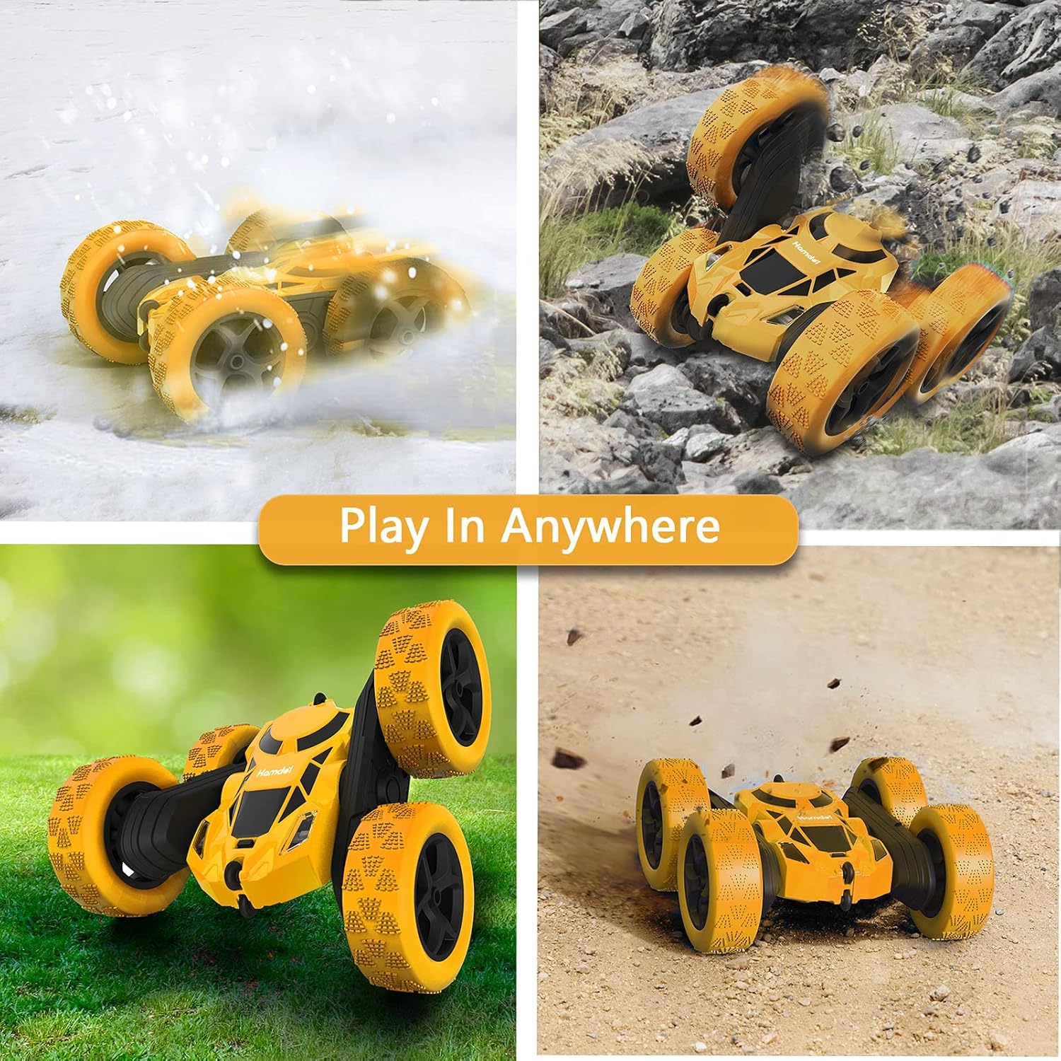 RC Stuntauto Kinderen 360° Rotatie – 4WD Dubbelzijdige Afstandsbediening Racewagen met LED Verlichting – Oplaadbaar Speelgoed Jongens Meisjes 6-12 Jaar