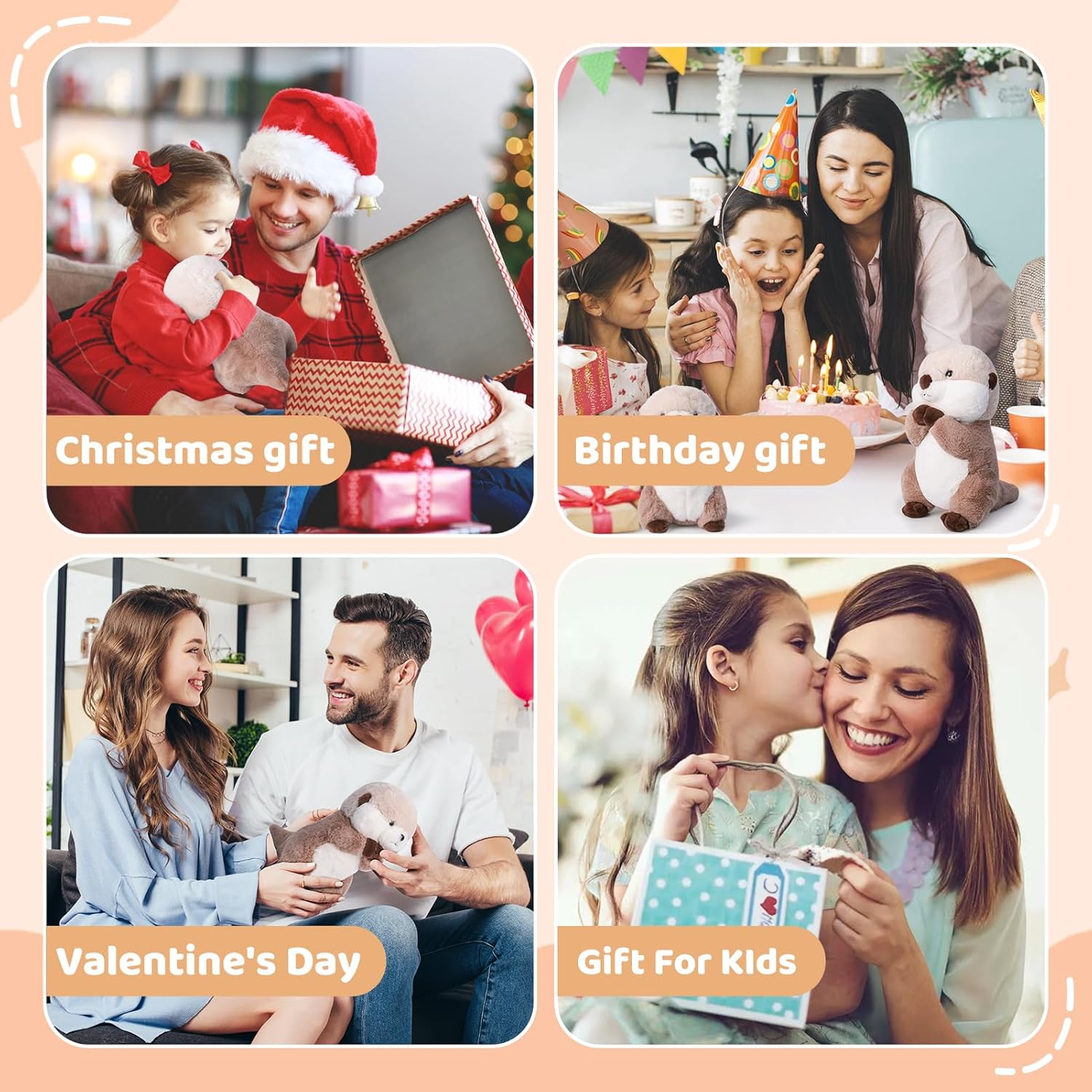 Zachte Otter Knuffel | Pluche Knuffeldier voor Kinderen en Volwassenen