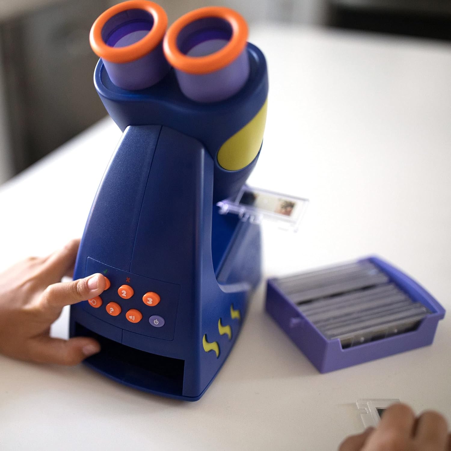 Kindermicroscoop|STEM leer speelgoed met stemfunctie & vergroting