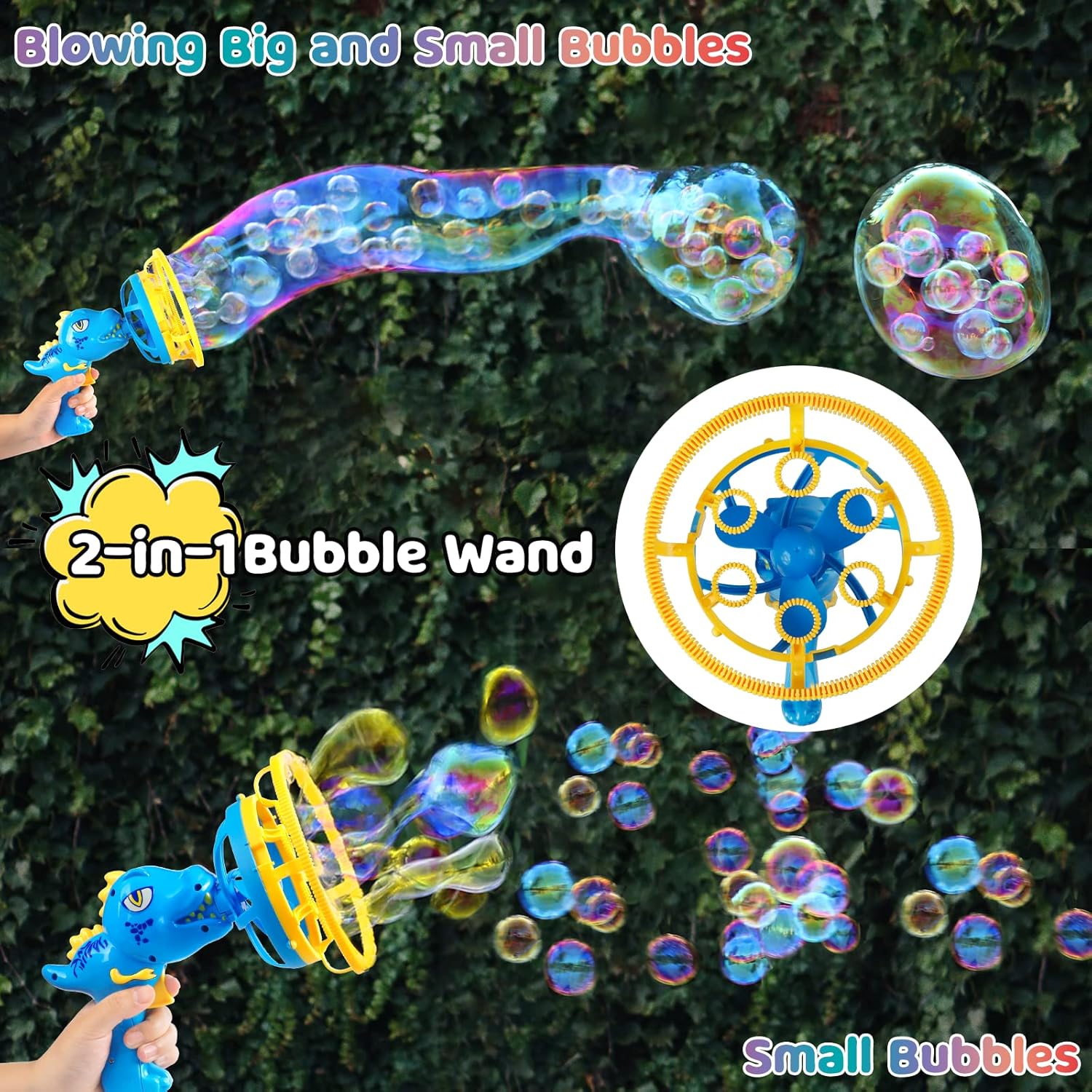 Dino bubbelpistool | Bubbelmachine kinderen 3-9 jaar