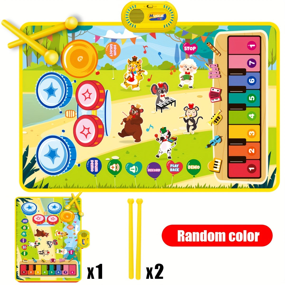 Interactieve Muzikale Pianomat voor Kinderen – Zachte Kleurrijke Keyboard Speelmat