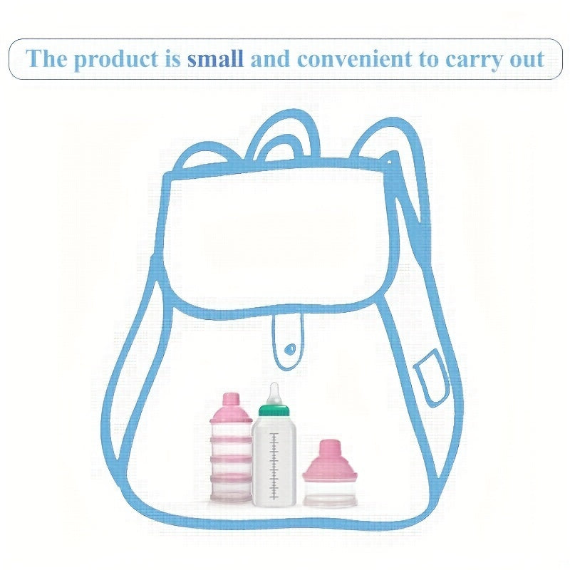 Draagbare Melkpoederdispenser | 4 Lagen Melkpoeder Container Snack Organizer voor Babyvoeding en Reizen