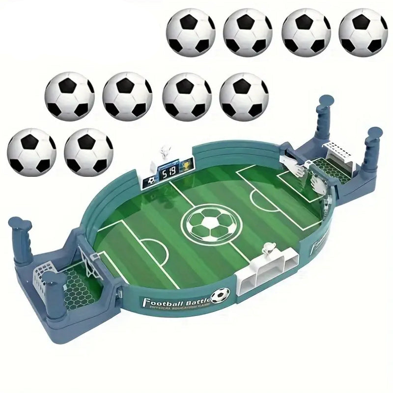 Interactief Tafelvoetbalspel voor Gezinnen | Dubbele Speler, Leuk & Educatief Sportbordspel met 5/10 Ballen | Perfect voor Kerst, Halloween, Thanksgiving Geschenken