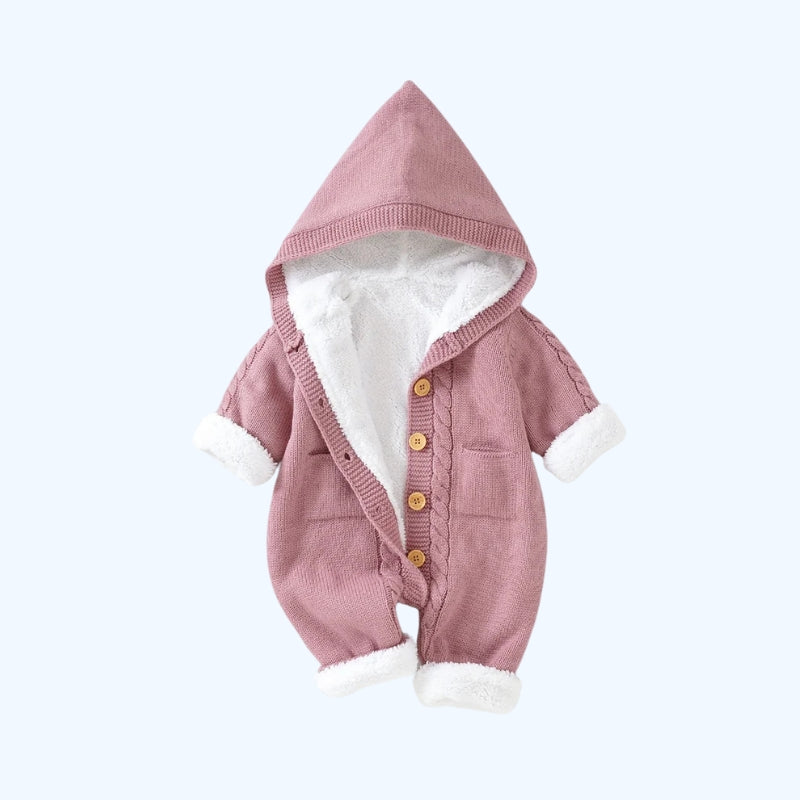 Kasjmier Gebreide Jumpsuit | Zachte Lange Mouwen Capuchon Broek Met Warme en Ademend Stof