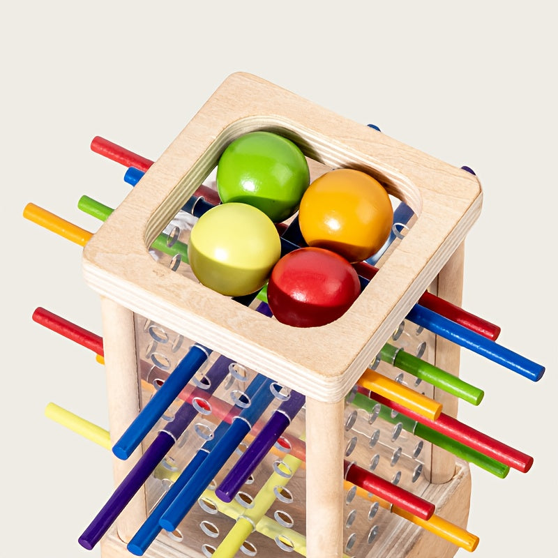 Houten Stapelspel | Kleuren & Vormen Leren, Perfect voor Ouder-Kind Plezier | Educatief Speelgoed | Indoor Speelgoed