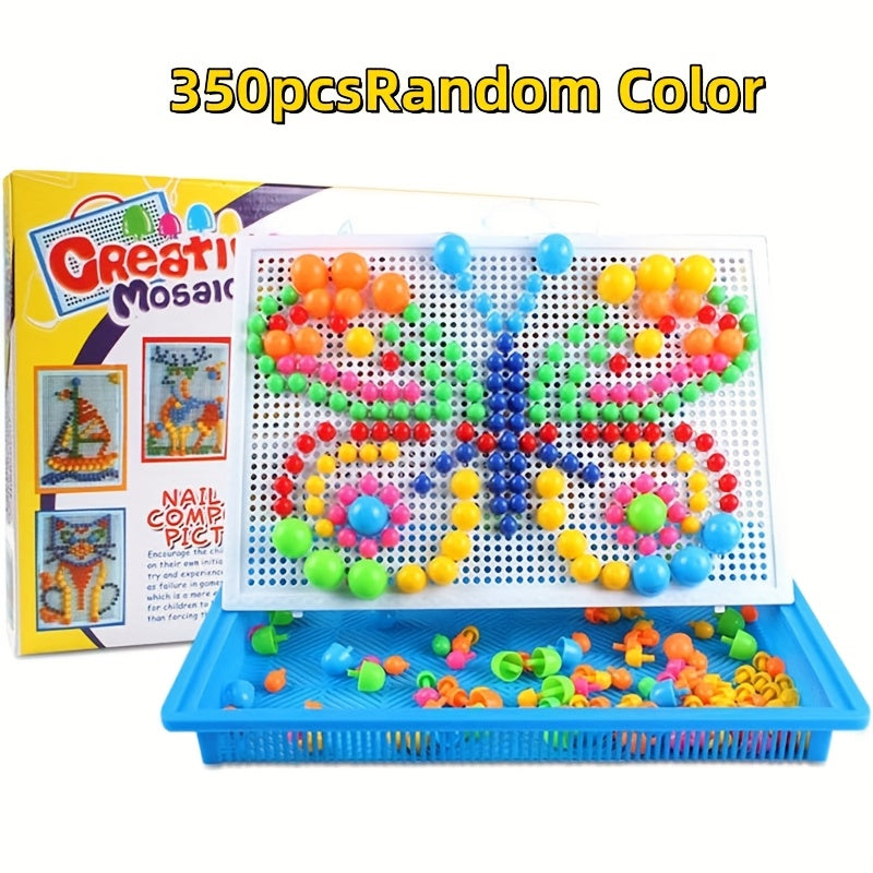 Paddenstoel Peg Puzzel Set | Stimuleert Creativiteit & Cognitie – Ouderkind Activiteit, School & Feestcadeau