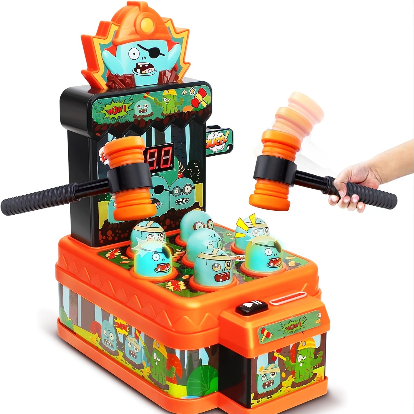Whack-A-Mole Spel met 2 Hamers | Elektronisch Mini Arcade Speelgoed, Muzikaal Klopspel, Educatief Cadeau voor Kinderen 3-6+ Jaar