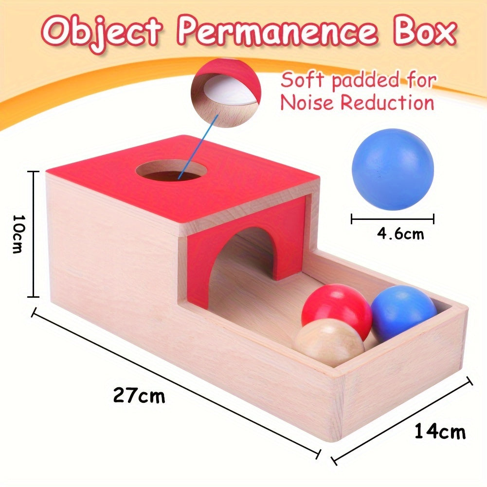 4-in-1 Montessori Speelgoedset | Objectbox en Kleuren Sorteer Spel voor Kinderen