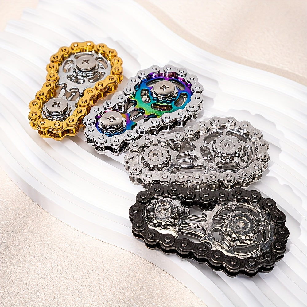 Fidget Spinner met fietskettingontwerp – Ontspan met stijl en precisie