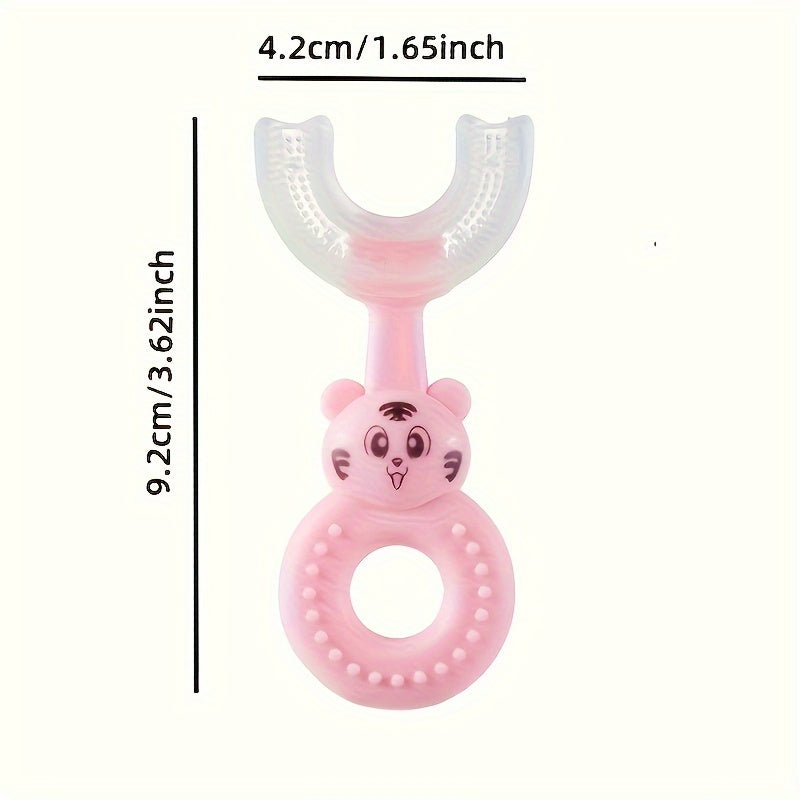 Zachte U-vormige Tandenborstel | Zacht, alcoholvrij (0-12 jaar), schattig dierendesign