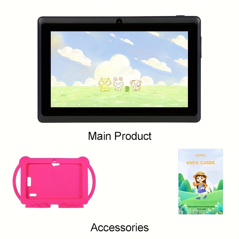 7 Inch Android Tablet 32GB – Kindvriendelijk met Oogbescherming, Spelletjes & Ouderlijke Controle