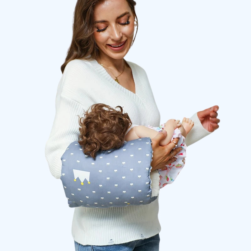 Baby Borstvoeding Arm Kussen | Zachte Borstvoedingssteun Cradle Kussen, Draagbaar Katoenen Voedingskussen, Handwasbaar, Hoofdsteun Voor 0-3 Jaar Oud