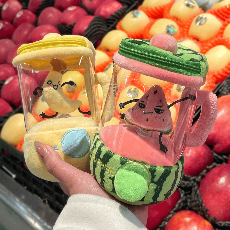 Fruit Blender Draaibare Knuffel | Interactief pluche speelgoed voor kinderen