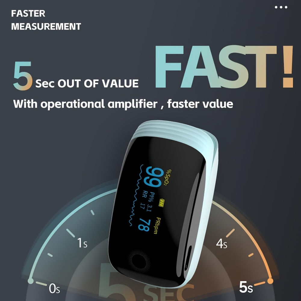 Nauwkeurige Vinger Pulsoximeter Saturatiemeter - Oplaadbare Zuurstofmeter voor Sport en Luchtvaart - Hartslagmeter voor Thuisgebruik