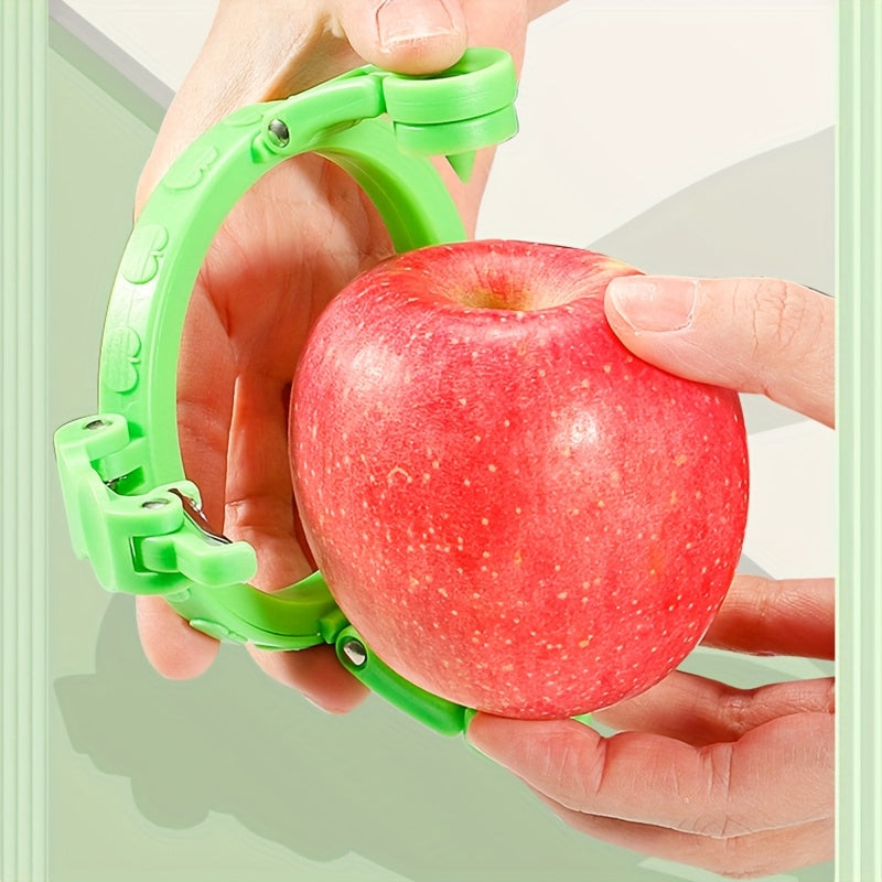 1pc RZSYZH Creative Fruit Peeler - 304 Stainless Steel Quick Peel Design, Ergonomic Handle for Apples, Potatoes & More - Fun Kitchen Gadget for Home Use, Compact Kitchen Tool, Durable Kitchenware