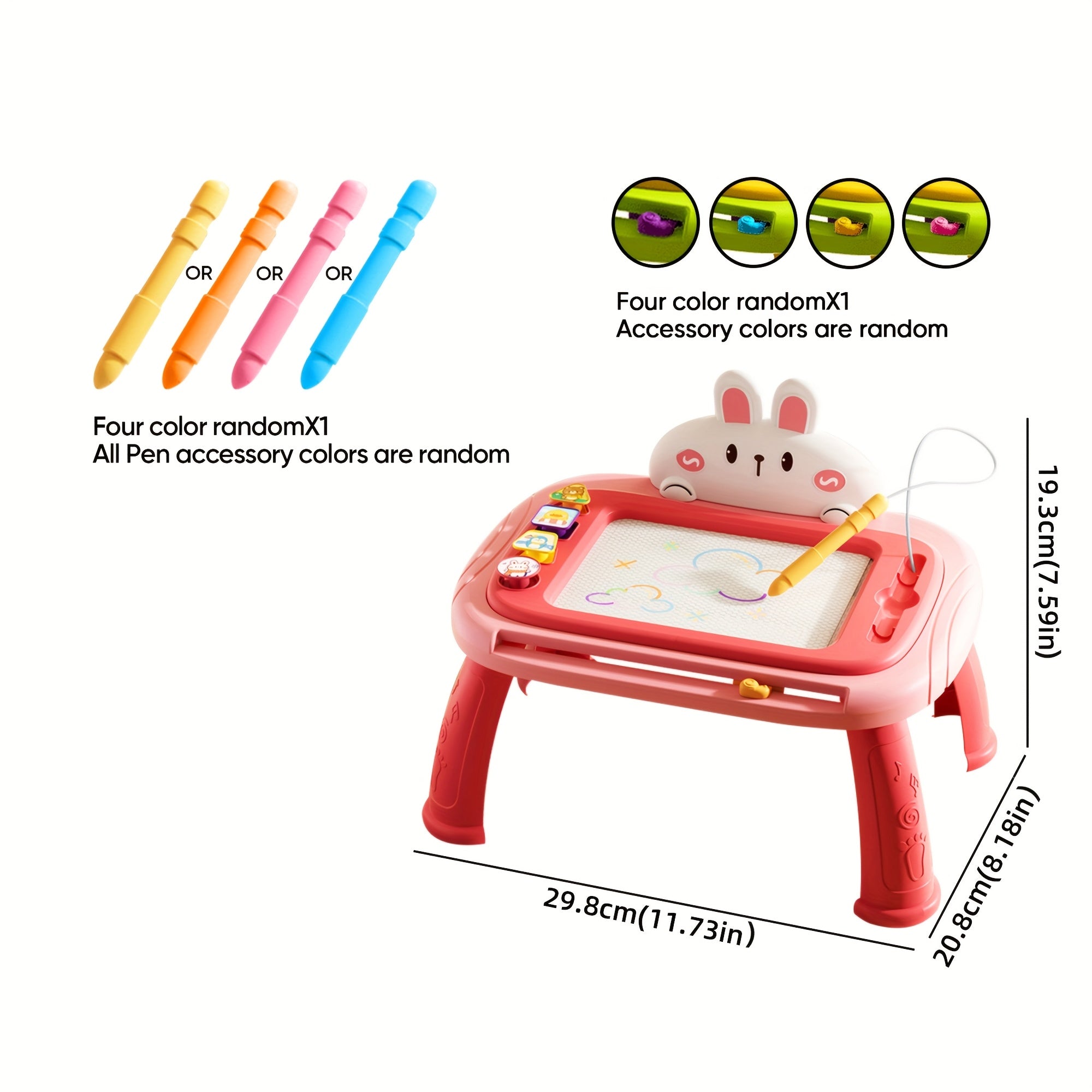 Magnetisch Tekenbord voor Kinderen | Kleurrijk Wisbaar Krabbelbord vanaf 3 Jaar