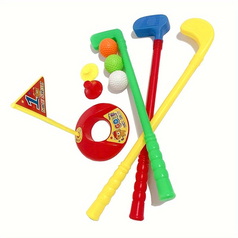 9-Delige Golfclubset voor Kinderen | Outdoor Sport Speelgoed voor Interactieve Leren & Beweging – Inclusief Ballen