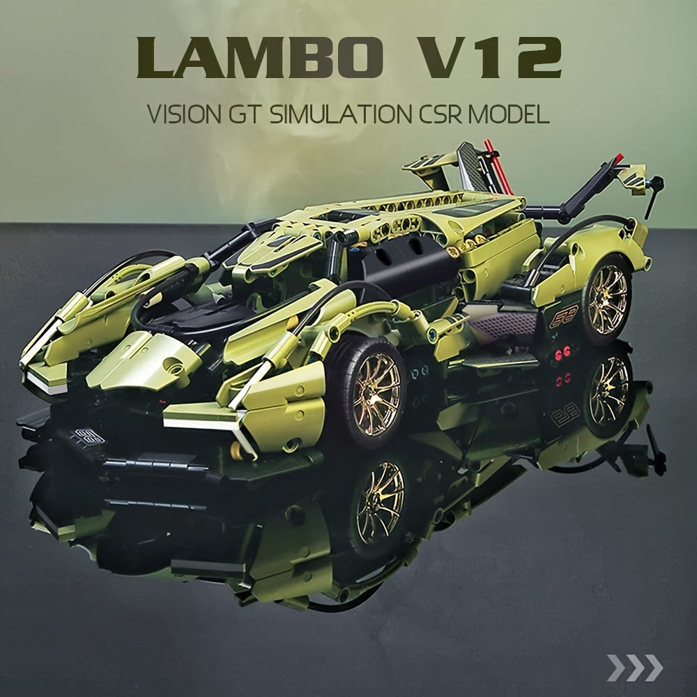 452-delige high-tech raceauto bouwset - Perfect verjaardagscadeau.