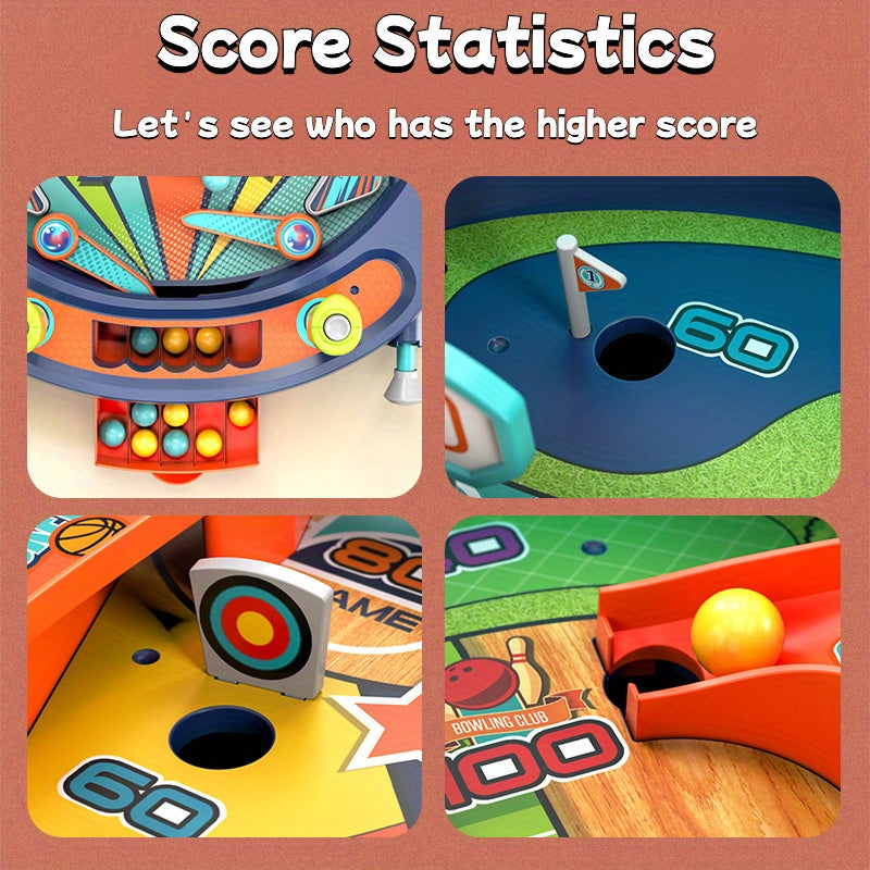 Bewegend Knikkerspel voor Kinderen vanaf 3 Jaar - Actie Reactiespel voor Peuters, Jongens en Meisjes - Competitief Behendigheidsspel voor op Tafel