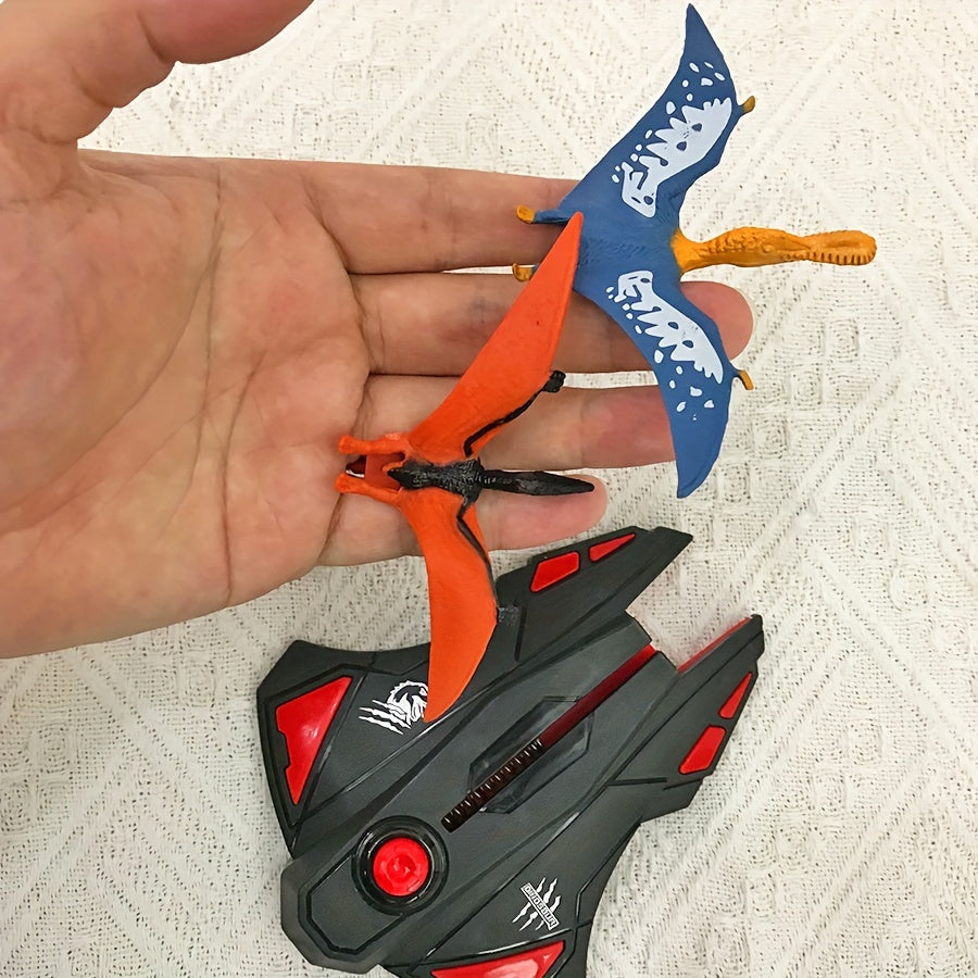 Dino Launcher Speelgoed | Handmatige Vliegende Dinosaurus voor Buitenspeelplezier