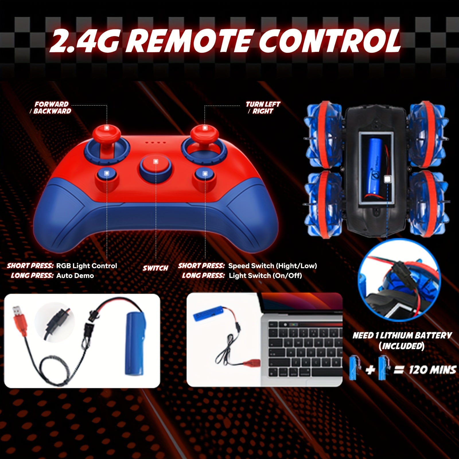 Amfibische RC auto | 4WD monstertruck op water & land