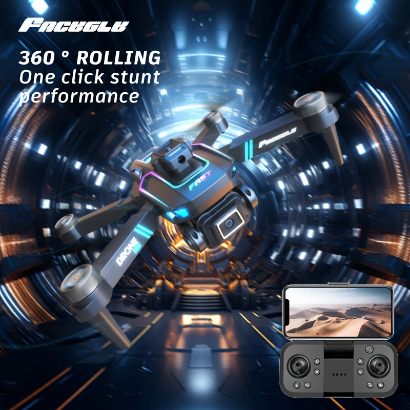 Slimme Drone met 360° Rolfunctie | Optische Flow Positionering | Dubbele Camera | Beginner Vriendelijk Cadeau