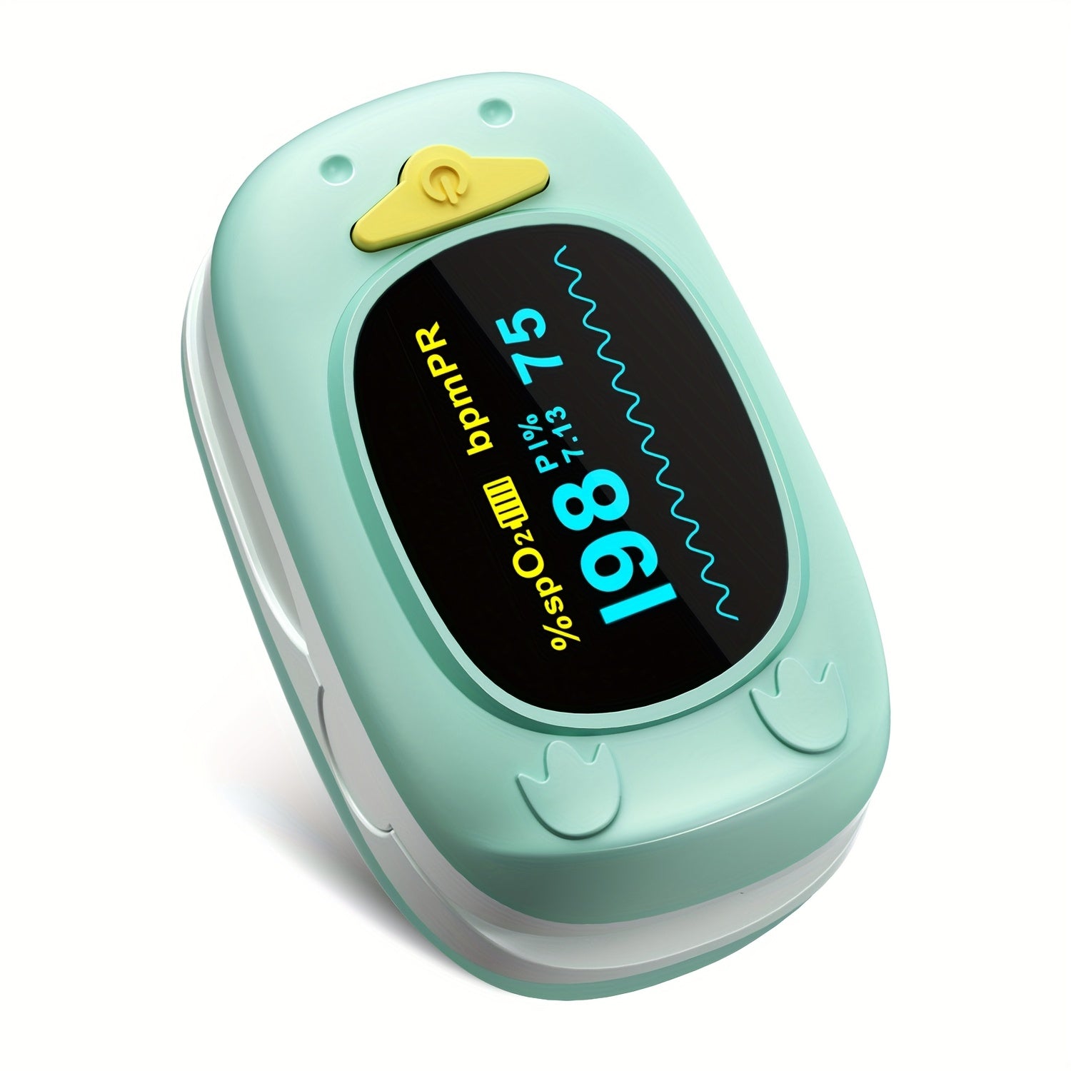 Pinguïn Saturatiemeter voor Kinderen - Vinger Pulsoximeter voor Baby's en Peuters - Hartslagmeter en Zuurstofmeter voor Jongens en Meisjes