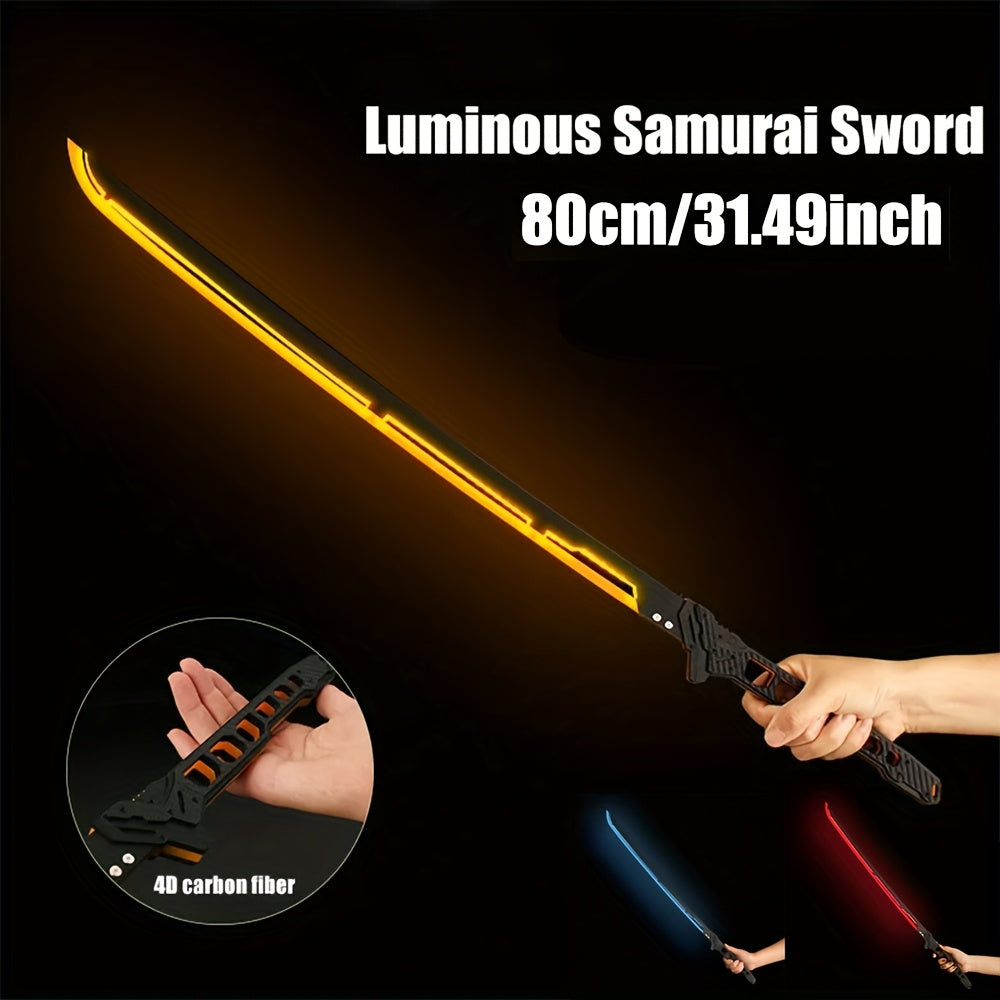 LED Samoerai Zwaard - 80cm Cyberpunk Katana Acryl met Verlichtingsfunctie - Cadeau voor Cosplay- en Animefans