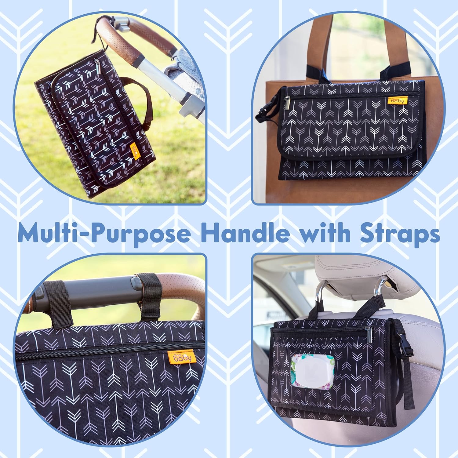 Draagbaar Verschoonmatje – Reisset met Doekjesvak | Baby Cadeau