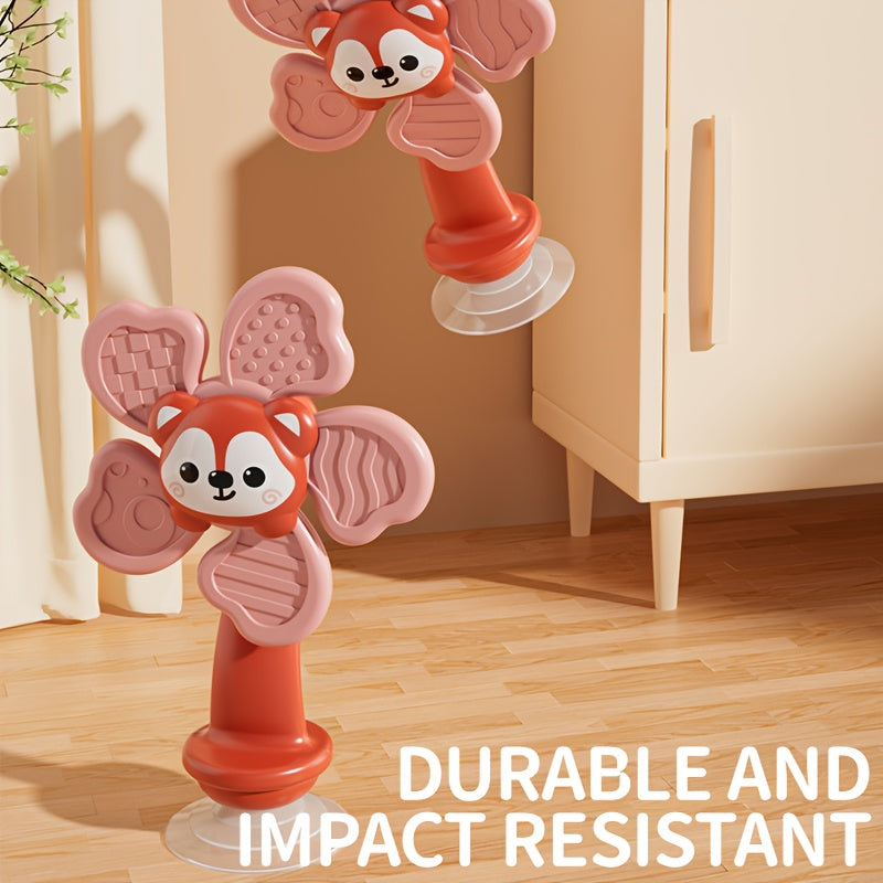 Sensorische Spinner met Zuignap voor Baby en Peuter - Draaiend Windmolen Speelgoed voor Jongens en Meisjes - Ideaal Reisspeelgoed voor Kinderen vanaf 0 Jaar