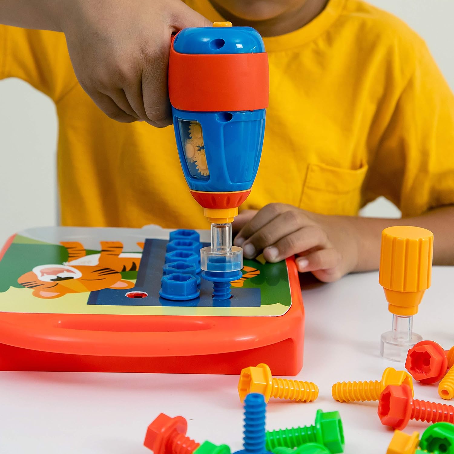 Educatief Boor Speelgoed 3+ | Leer ABC & 123 | 90-delige Set met Kinderboormachine